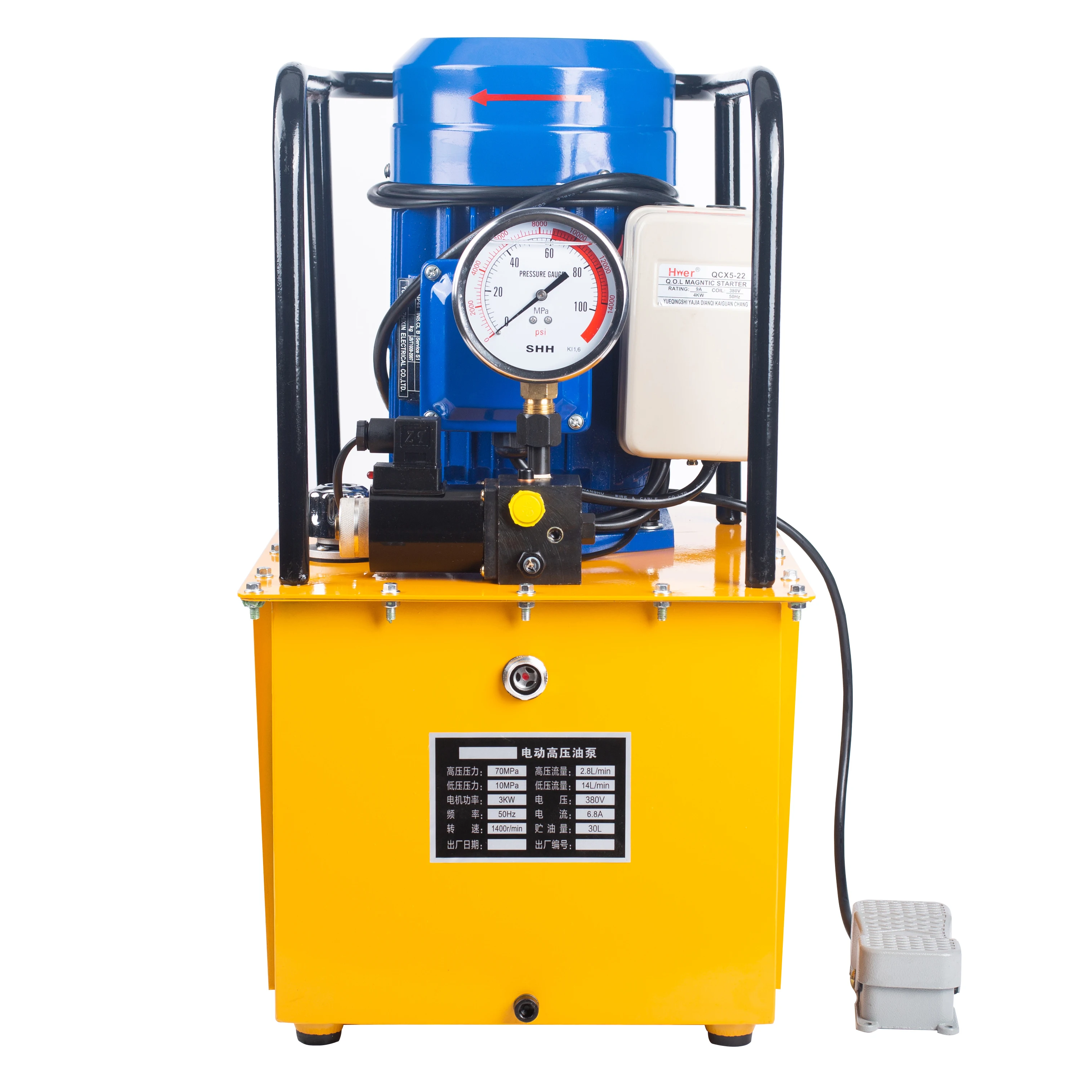 Best 10000psi Electric hydraulic pump used with hydraulic tools  portable power station for  hydraulic tools