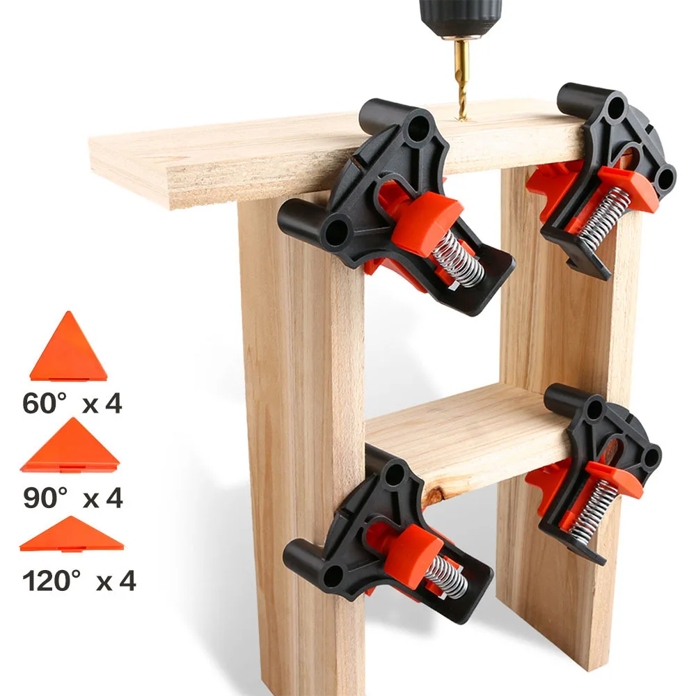 Clamp Set 60/90/120 Degrees Corner Clamp Wood Angle Clamps Woodworking Frame Corner Holder Woodworking Hand Tool