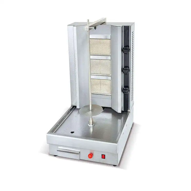 3 burners shawarma kebab machine Commercial Gas Grill bbq industrial rotary bbq grill