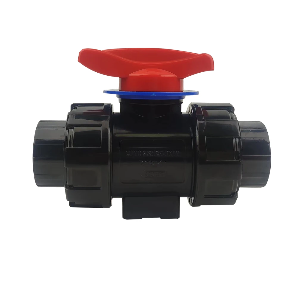 DN15 ~ DN25 CPVC 30 градусов V Шаровой Клапан FPM уплотнительное кольцо PTFE клапан седло NPT резьбовой Дозирующий