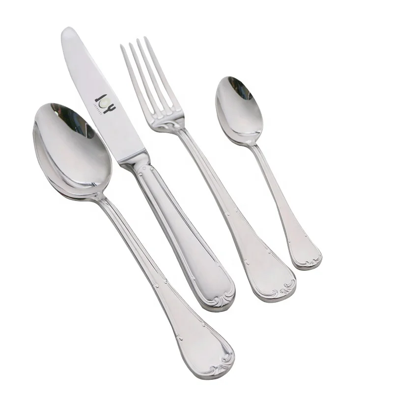 flatware set Silverware  Durable 18/10 Stainless Steel Tableware in Ergonomic Design Size and Weight, Dishwasher Safe