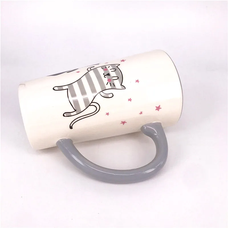 Direct Factory plain white customized handcraftde colorful mugs ceramic cat mugs 16oz tall coffee mugs
