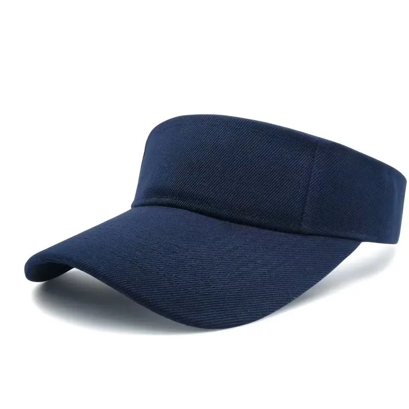 OEM Custom High Quality White Adjustable Embroidery Logo Sport Gorras Sun Visor Men Women Beach Cap Wholesale Hat