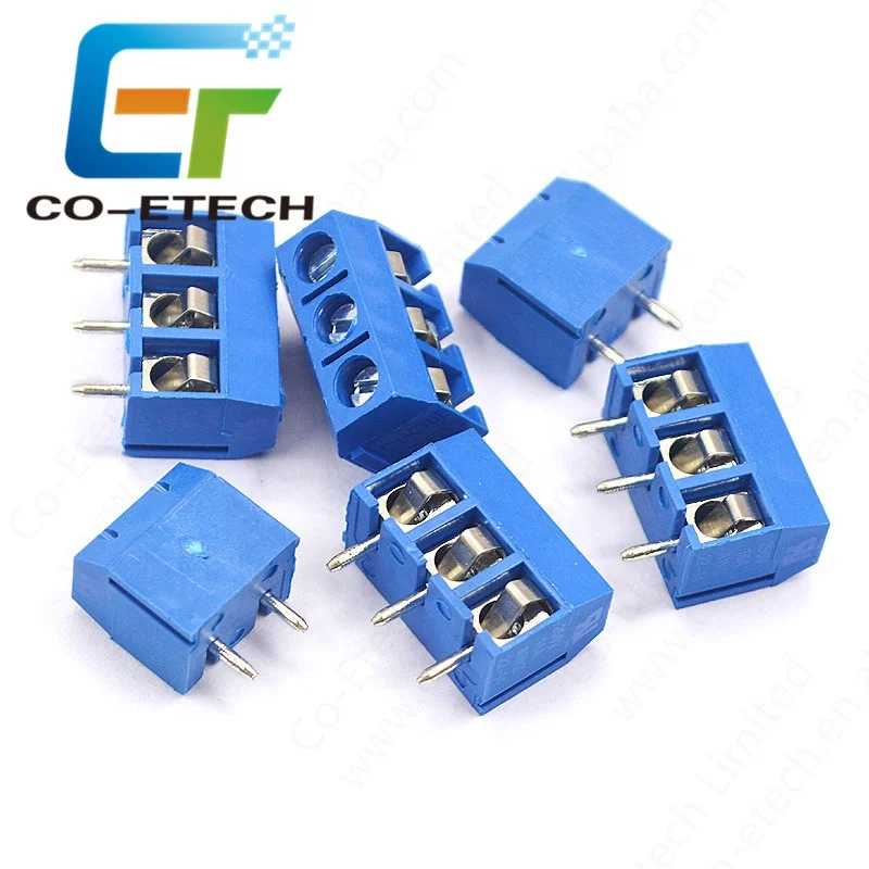 5,08 мм печатной платы Клеммная колодка Разъем KF301 Американская классификация проводов 2р 3 штыря гнезда штепсельной вилки