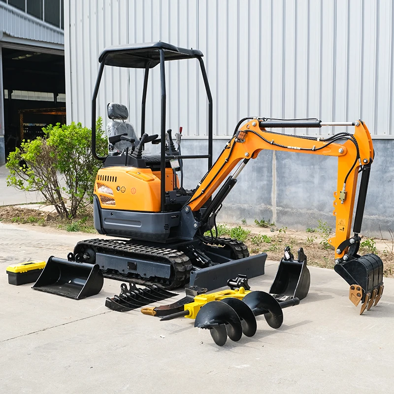 SHANDING Cheap Mini New Crawler Excavator 1.2 Ton Micro Mini Excavator 1 Ton Digger Bagger Compact CE EPA Engine Excavator Machi