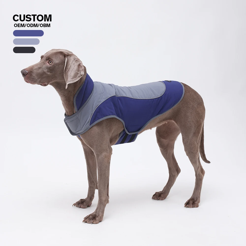 Classic Reflective Pet Jacket Winter Spring High Quality Polyester Nylon Apparel Easy Wear Sustainable XXL XL Sizes Larger Dogs