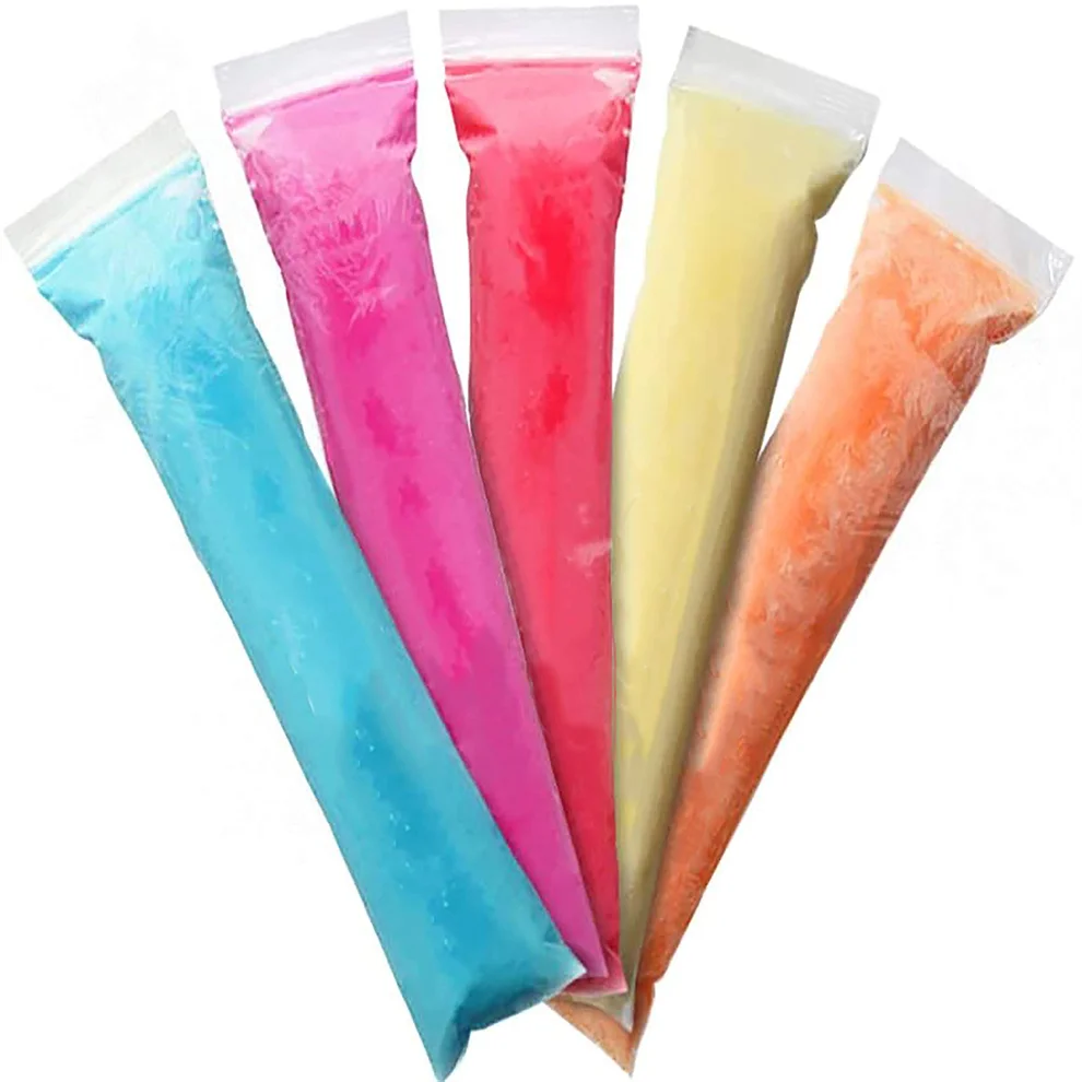 Small Size Disposable Pouches Ice Popsicle Mold Bags With Zip Seals For DIY Ice Candy Pops Cream Party Favors