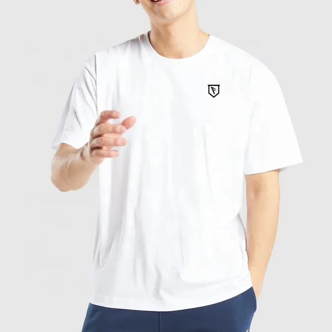 2021 Summer 200gsm 100% Cotton tshirt Men High Quality Solid Color Short Sleeve Loose T shirts Oversize Thicken Tops