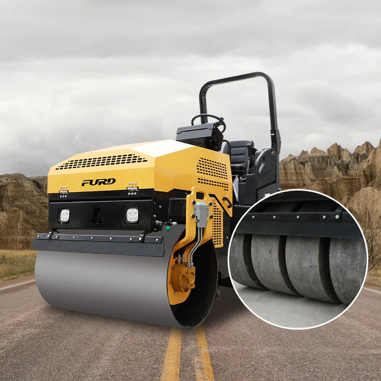 Road machine 2000kg 3000kg 2ton 3ton mechanical articulated road roller with double drum