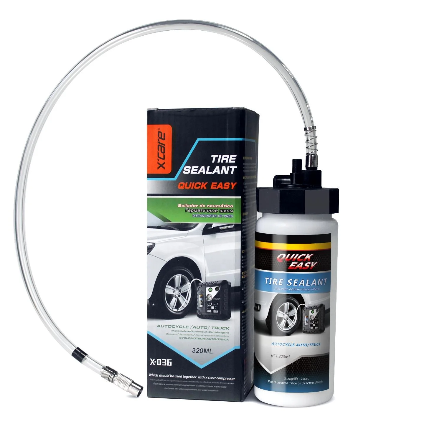 Made in China the  Cheapest Tire Repair and Inflation Kit Portable  For Car  Tire Inflator