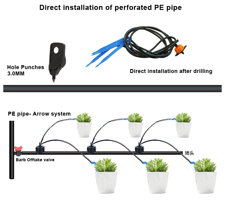 Drip Irrigation Pc Dripper with Pressure Compensation
