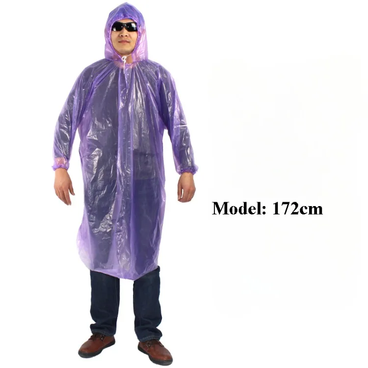 Portable Disposable Poncho Raincoats for Men Women Rain Poncho Emergency Fisherman Rain Coat