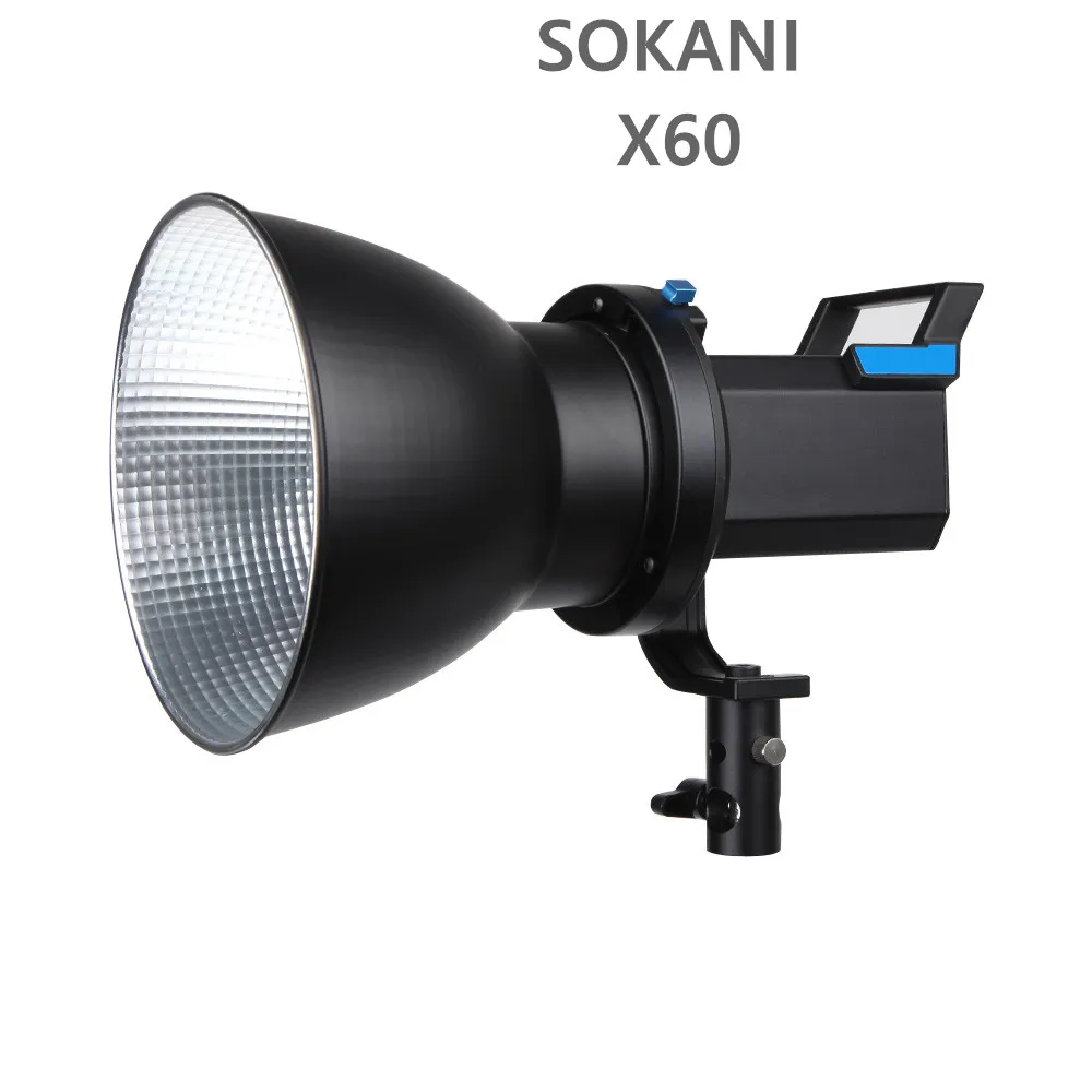 SOKANI  X60  COB video light   for outdoor Photography lighting equipment 80W 5600K  daylight  COB LED  Studio light kit