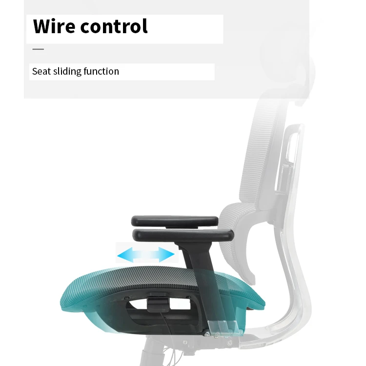 Reclining ergonomic chair adjustable height full mesh black frame swivel office chair