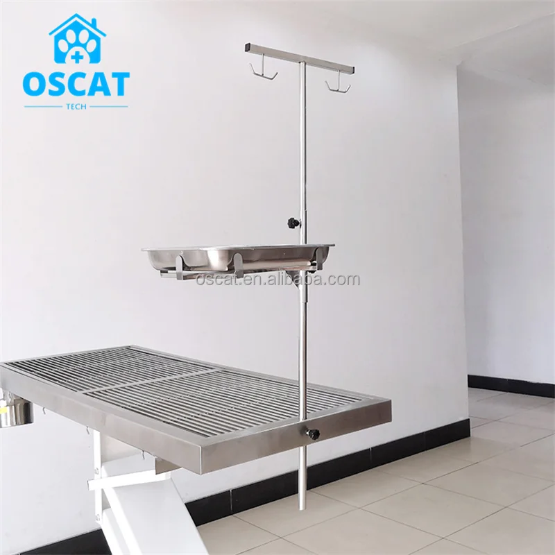 OSCAT Veterinary Equipment Pet Animal Hospital Clinic Stainless Steel Surgical Electric Lift Veterinary Operating Table for Vet