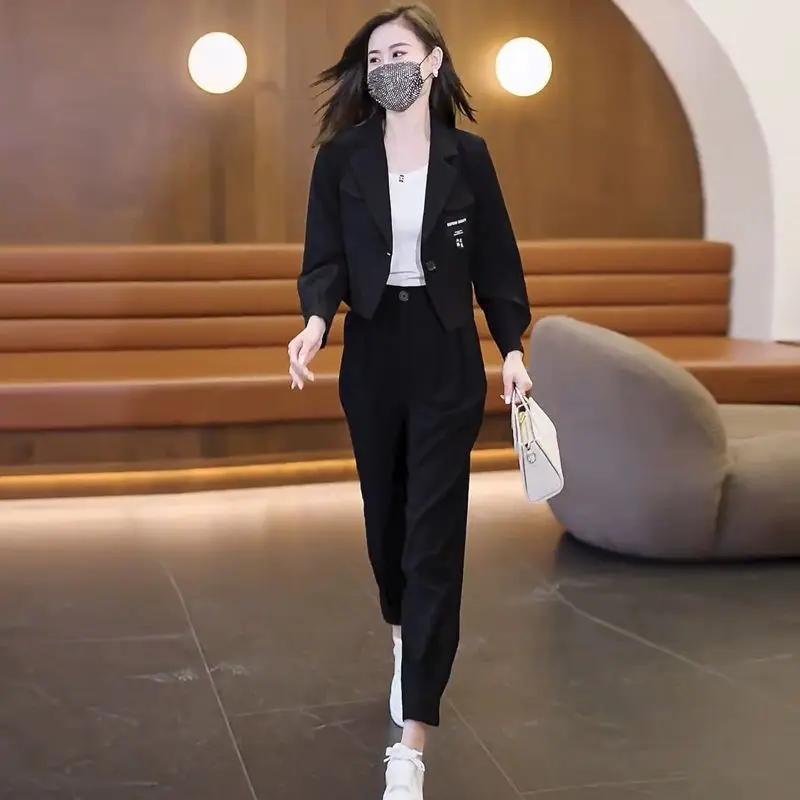 New Arrivals Two Piece Set Women Clothing Short Blazer Set Spring Fall Sets Women Fashion Trendy Suit For Women