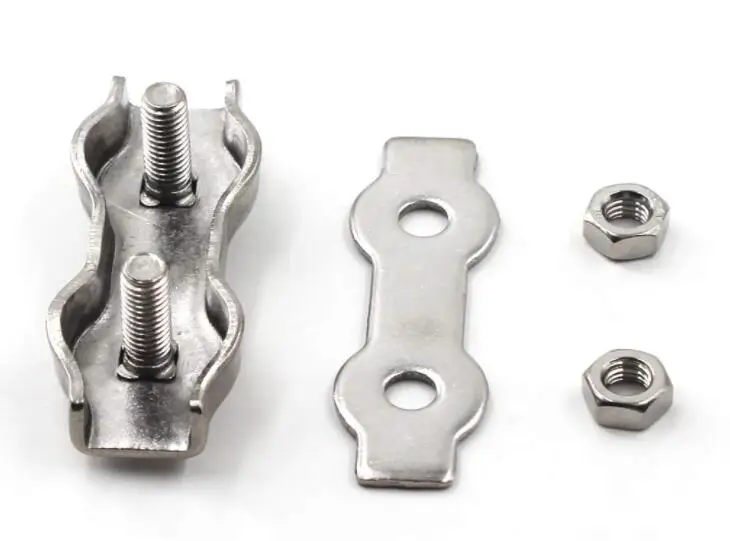 Stainless Steel 316/304 Metal Double Wire Rope Clips