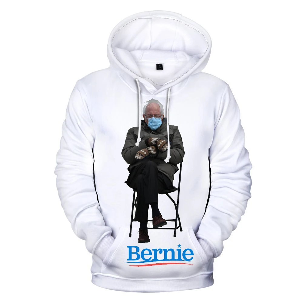 Оптовая продажа 3d HD толстовки с сублимационной печатью bernie sander, Прямая продажа с завода, пуловер, свитшот от поставщика amazon wish ebay