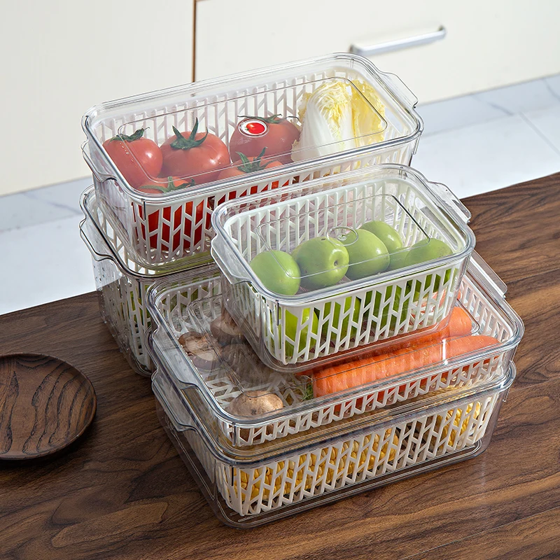 GREENSIDE Food-grade Transparent Refrigerator Kitchen Storage