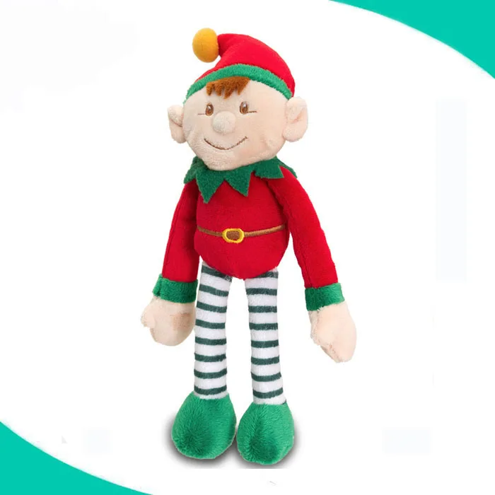 Wholesale soft China Factory cheap custom gift stuffed soft 18' plush rag christmas elf