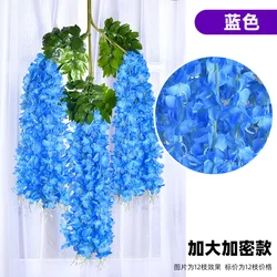 Wholesale 3 Branches Flowers artificial Hanging Artificial Flowers Wisteria For Wedding Decorations