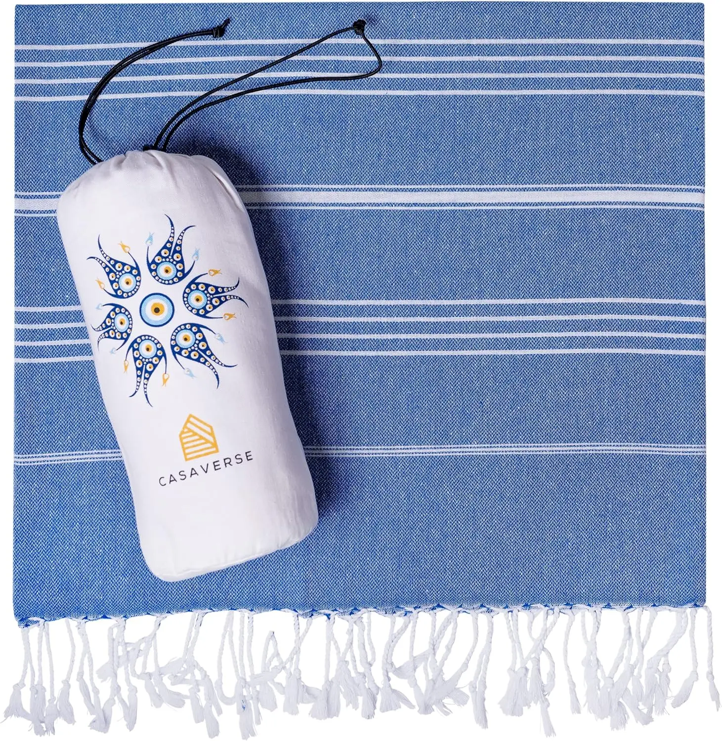 Turkish Beach Towel, 100% Cotton Quick Dry Sand Free super absorbent Travel Turkish beach Towel wtih bag bath towel