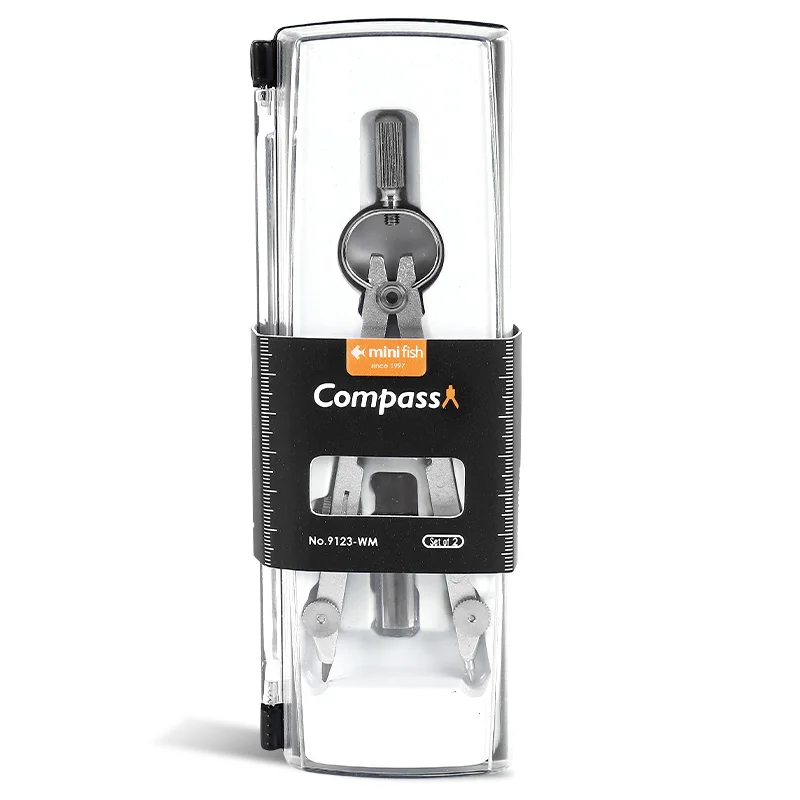 Лук компас школьная Геометрическая коробка набор геомртических инструментов пружинный компас