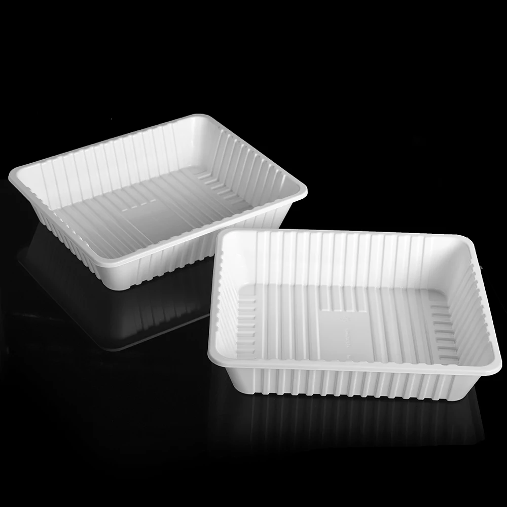 Disposable Food Tray PP Plastic  Packaging Fruit Vegetable Fish Meat Frozen Food Tray