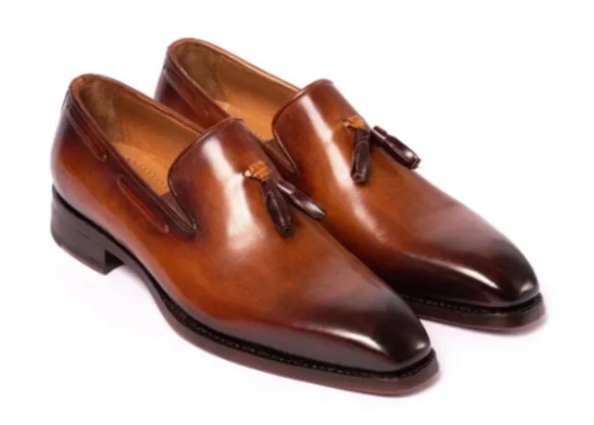 Мужские тонкие туфли на весну-2021; Новая удобная обувь; На низком каблуке; Мужская обувь градиент модельная обувь