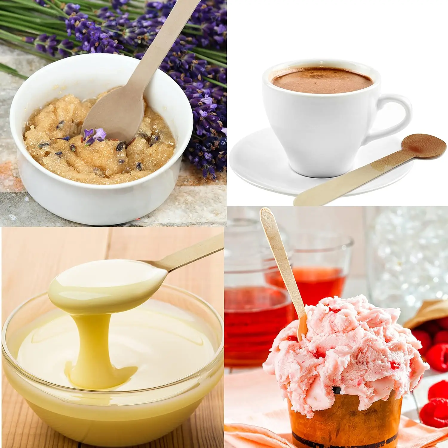 Wholesale 160mm Disposable Wooden Spoon Biodegradable Natural Birch Wood Cutlery Compostable Natural Wooden Spoon