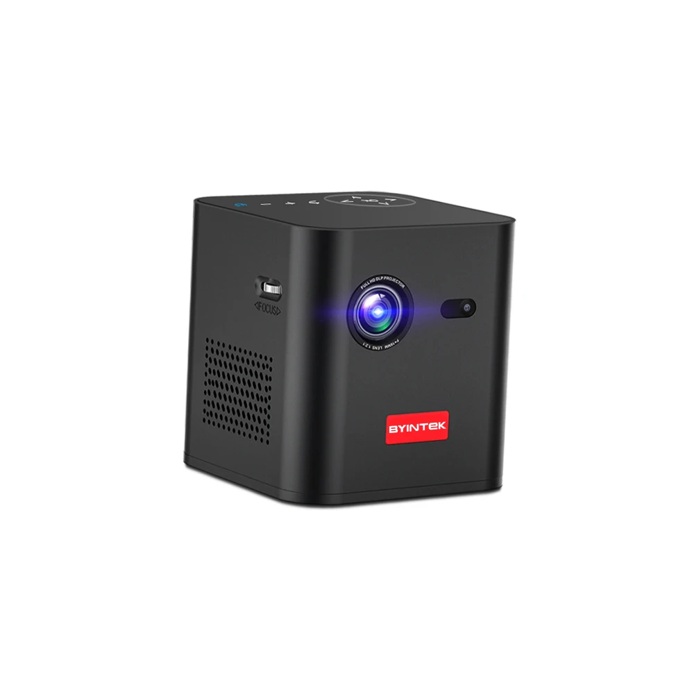 BYINTEK P19  Smart 3D TV 200inch Android 9.0 WiFi Portable LED DLP Mini Projector HD For 4K Cinema Smartphone with Battery