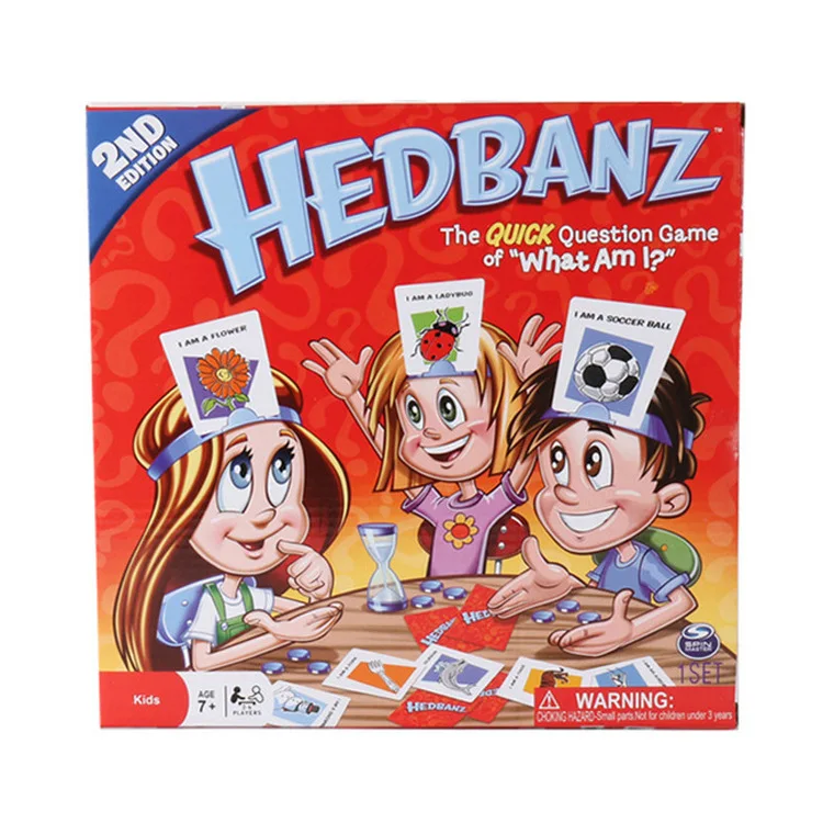 Funny Gadgets Novelty Toys Hedbanz Game The Quick Question of What am I Cards Board Game Children parents party games