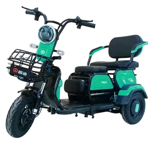 Three Wheels Electric Passenger Tricycle Enjoy Leisure Time Seat Foldable Electric Pedicab