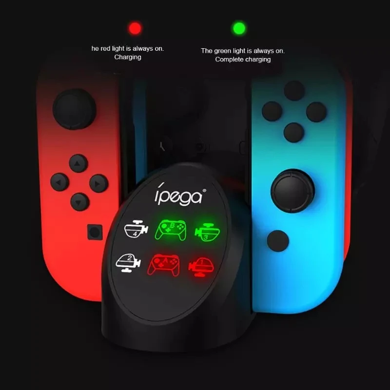  Настольное зарядное устройство ipega PG9187 6in1 подставка-держатель для Nintendo Switch JoyCon Pro подставка игровой