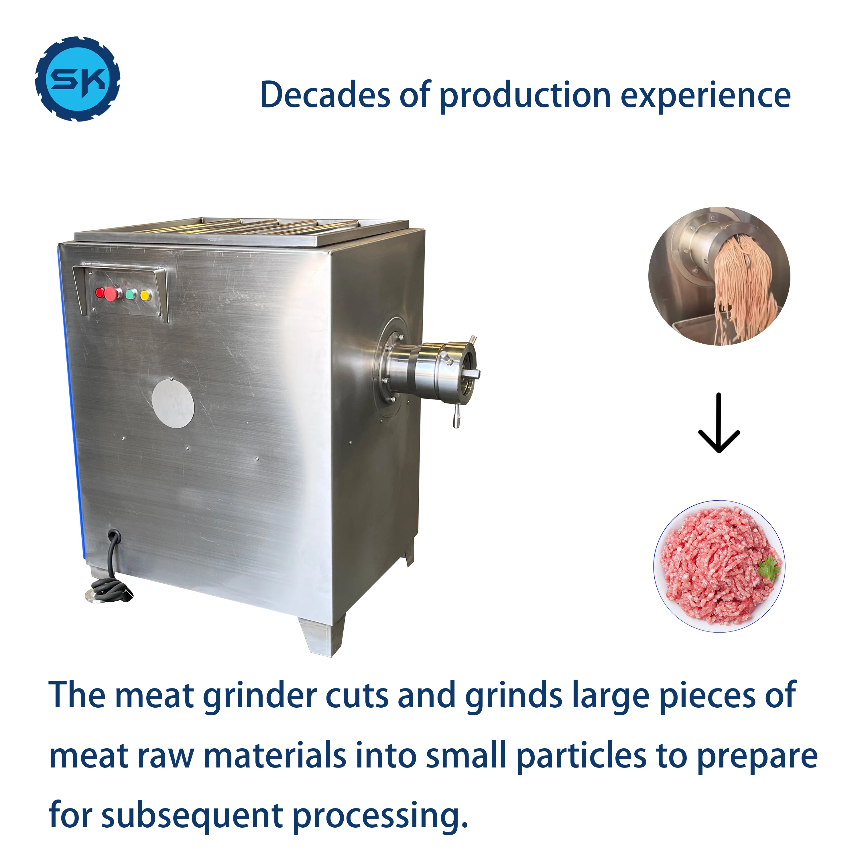 High Capacity Industrial Meat Grinder Meat Mincer  Slicer Meat Grinder Machine