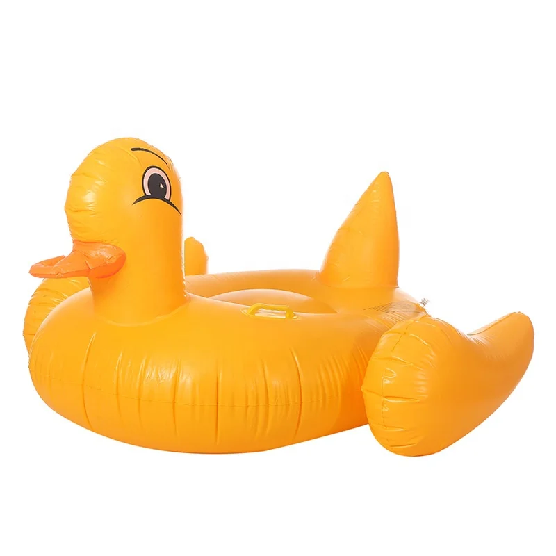 Custom Large Yellow Duck Inflatable Float Row PVC Water Pool Floats Bed Swimming Mat Inflatable Floating Water Toys