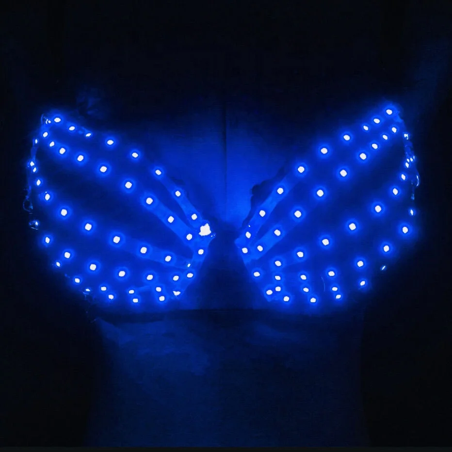 Bar nightclub LED luminous bra fashion sexy fluorescent dance bra stage laser glasses fashion