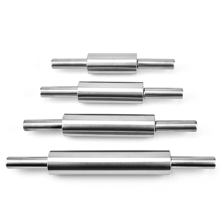 Kitchen metal non-stick stainless steel rolling pin for Baking