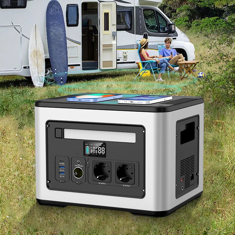 2000W 110V 220V 230V EU Plug US UK Portable Socket Power Station Outdoor Camping Solar Generator LiFePO4 Battery