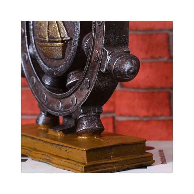 Mediterranean vintage Marine resin sailboat rudder compass display props home restaurant bar decoration pieces