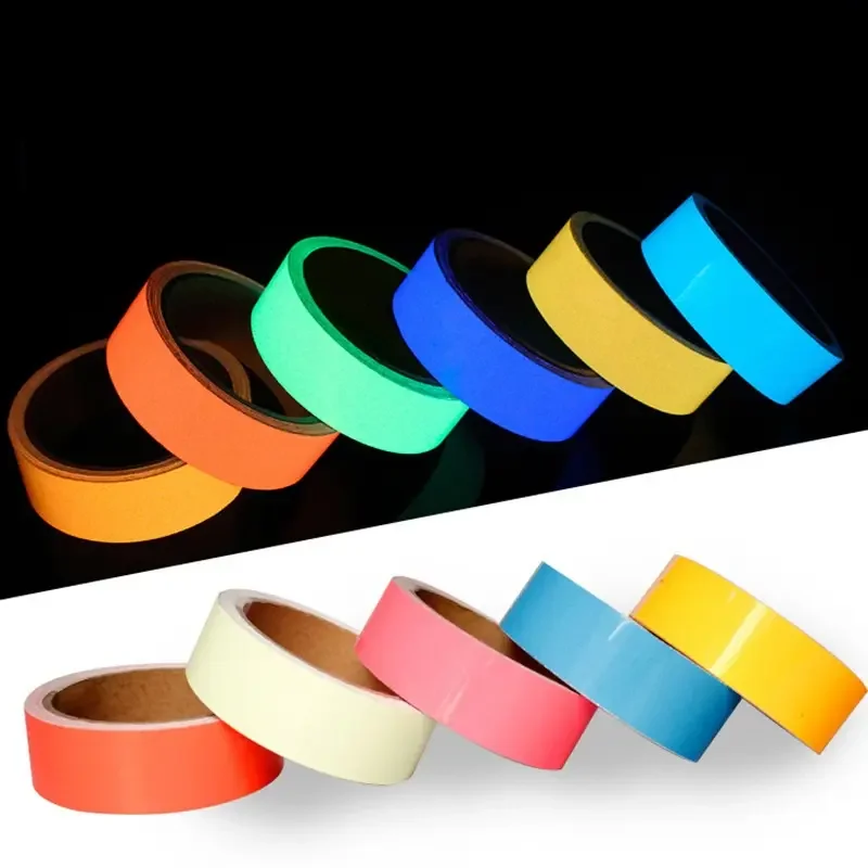 3 Meters Self-adhesive Night Vision Glow In Dark Safety Warning Security Stage Decoration Glow Tape  Luminous Warning Tape
