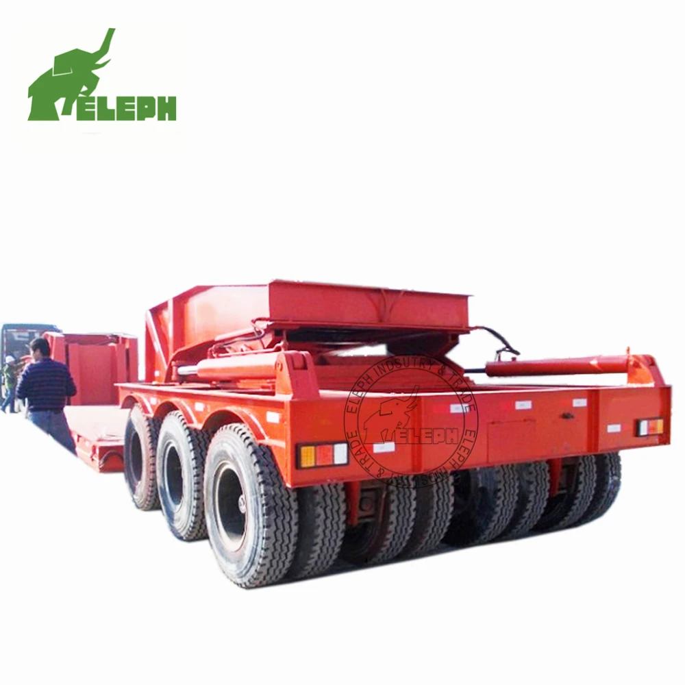 heavy duty electric dolly trailer for car low bed dolly tow trailer truck for sale 07