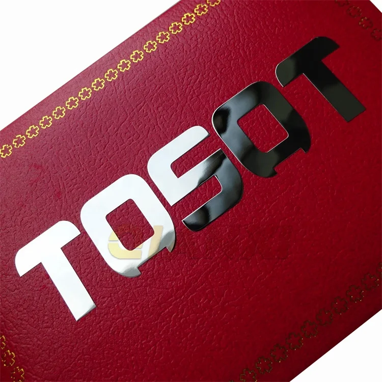 Metal brand logo copper labels solid chrome electroforming nickel sticker