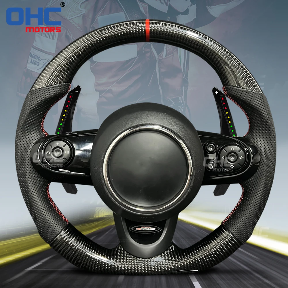 Car Steering Wheel Shift Paddle for BMW MINI Cooper F54 F55 F56 F57 F60 2015 to 2022 LED RPM Smart Paddle Shift Shifter Shifters