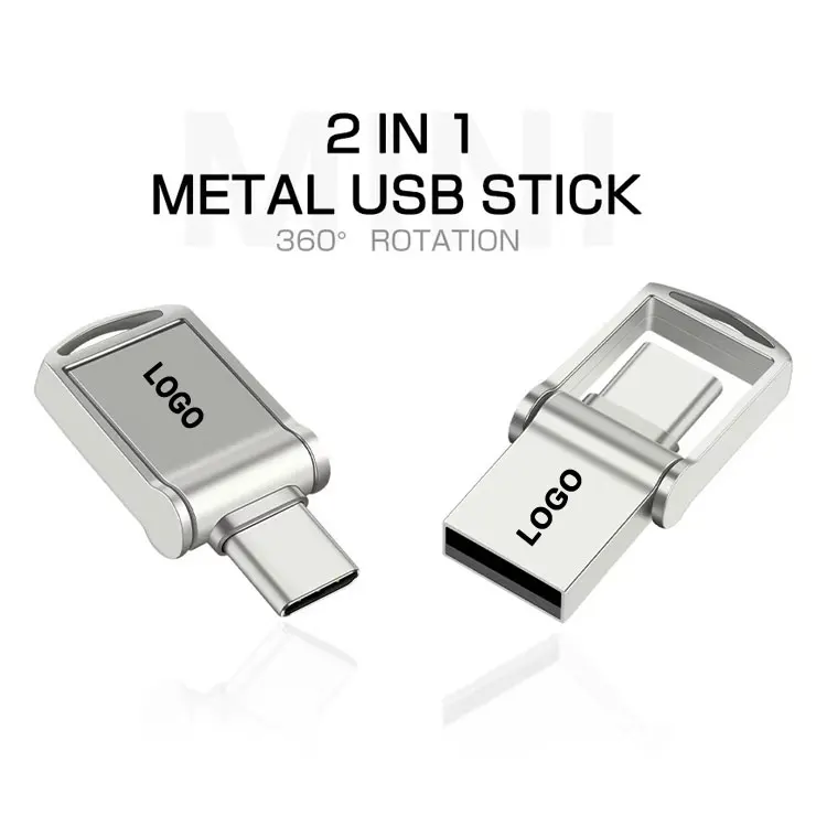 USB Flash Drive 2.0 USB C OTG Pendrive 16GB 128 64 32 GB For Xiaomi Redmi5 For S9 Plus Note 9 Memory Stick Pen Drive