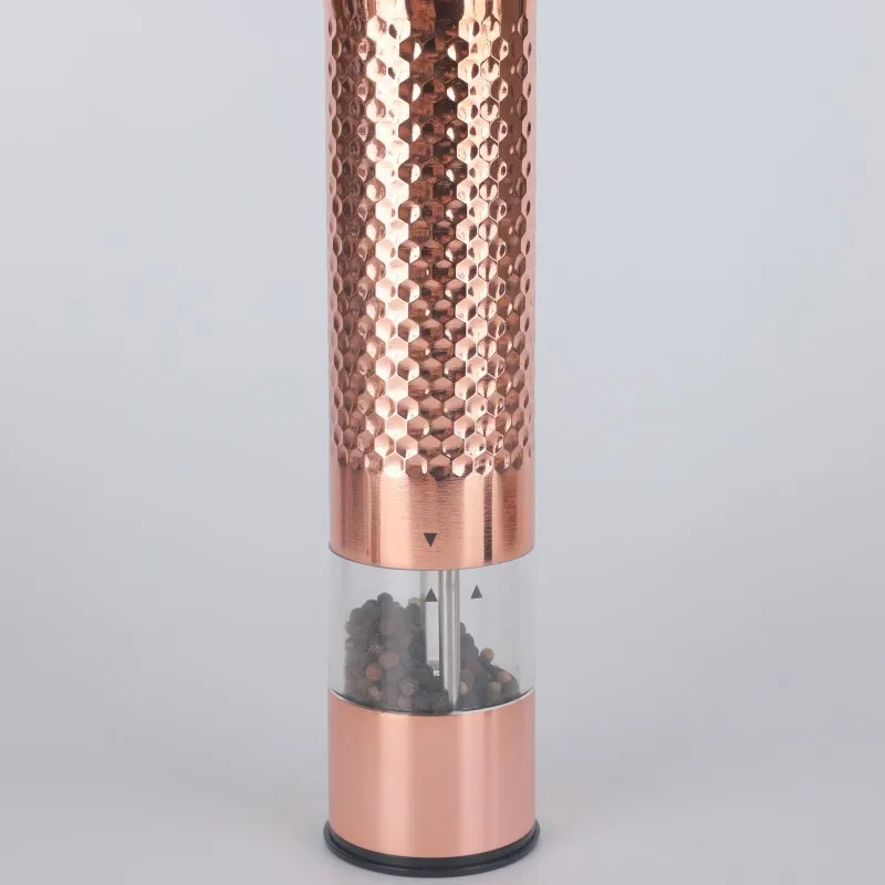 Electric Salt and Pepper Grinder Set Battery Operated Stainless Steel Mill With Light Automatic One Handed Operation Electronic