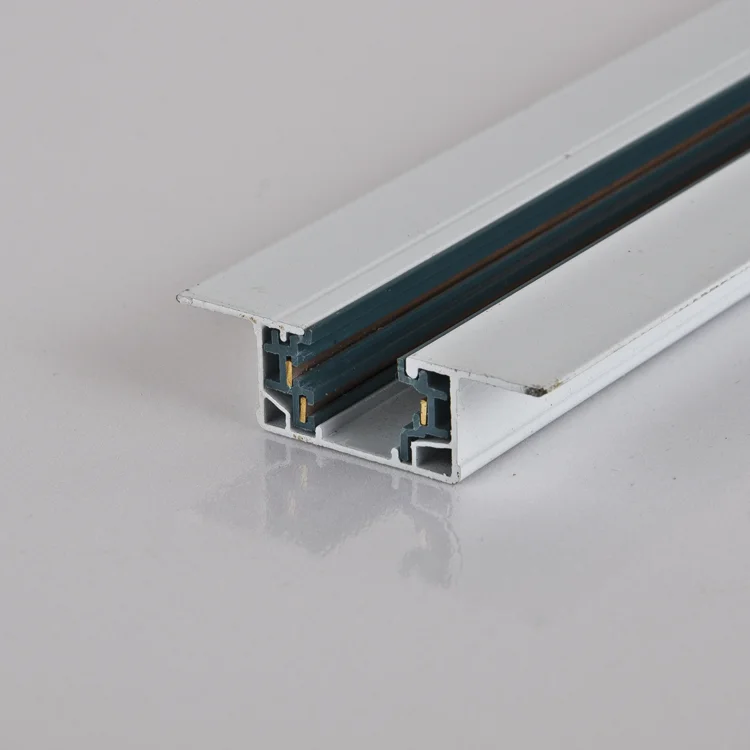 High quality 1m 2m aluminum magnetic linear light led track 3 wire track rail