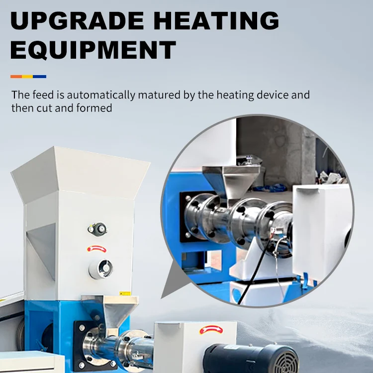 Floating Fish Feed Mill Pellet Machine Animal Feed Extruder Machine For sale