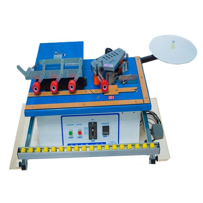 Manual linear & curve edge banding machine from China factory with reliable quality and whole price for hot sale