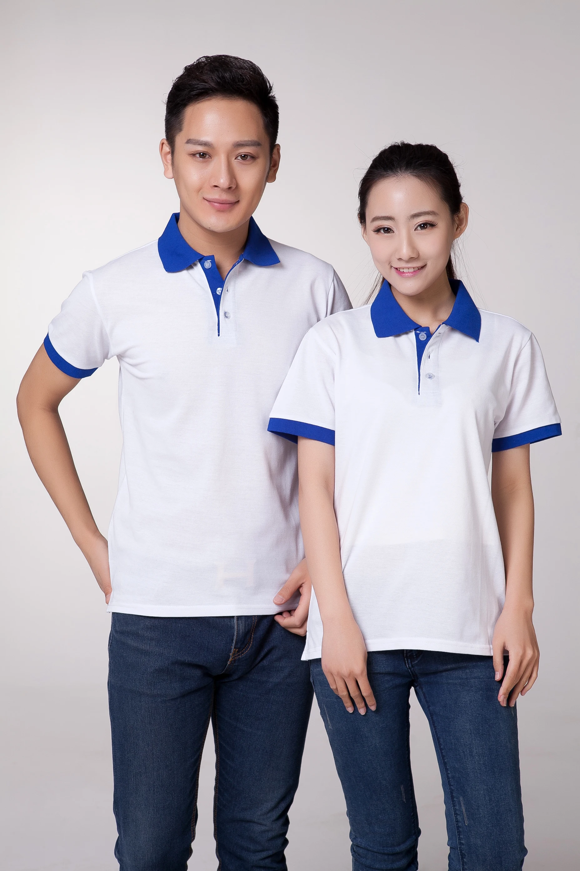 Embroidery tshirt custom Design Polo Shirt cheap and quality bar hotel waiter uniform breathable custom tee shirts